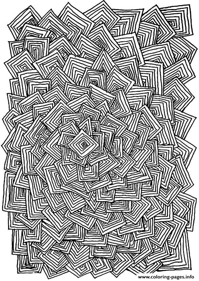Zen Anti Stress Adult Relax Squares  coloring